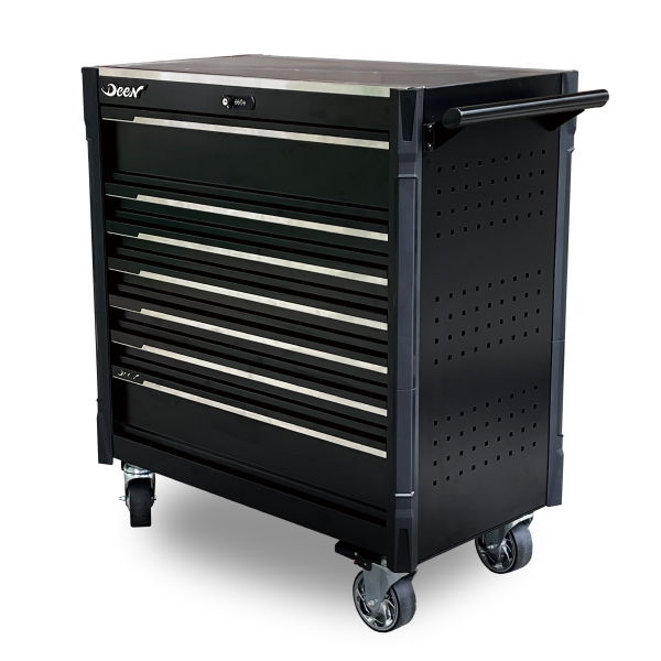 E72 takım arabası. 7 Çekmeceli takım arabası, koruyucu özel çekmece tamponlu