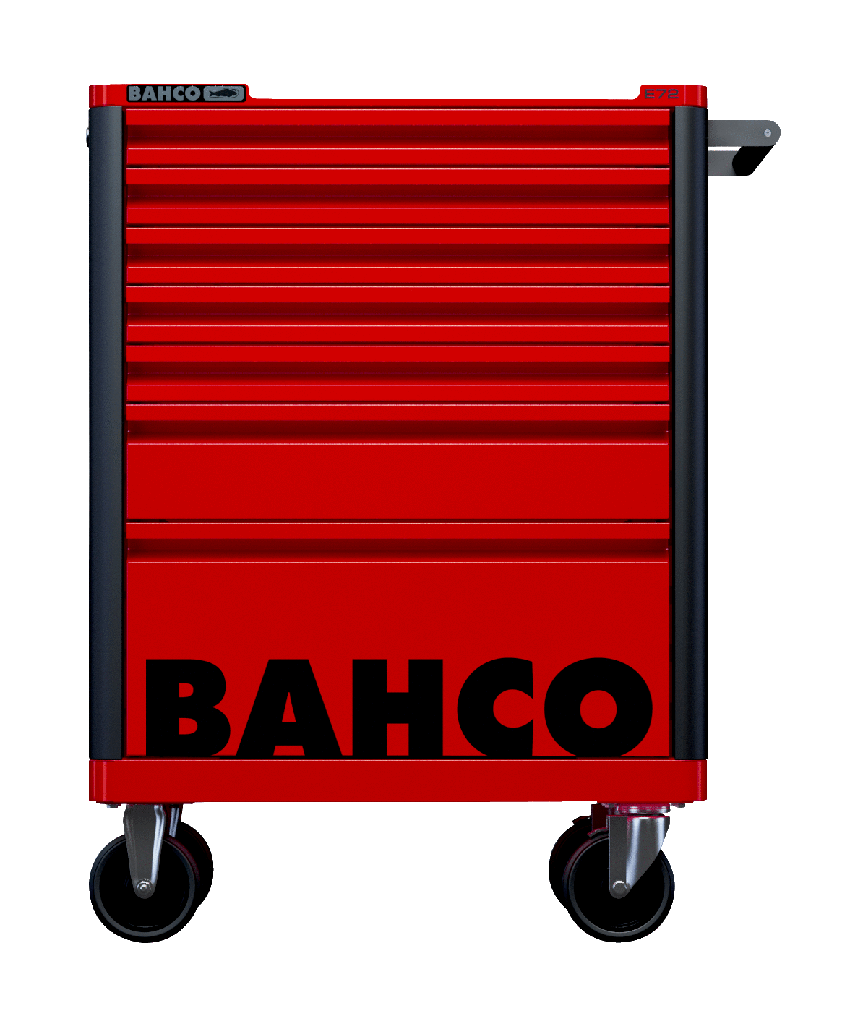 E72 takım arabası. 7 Çekmeceli takım arabası, koruyucu özel çekmece tamponlu