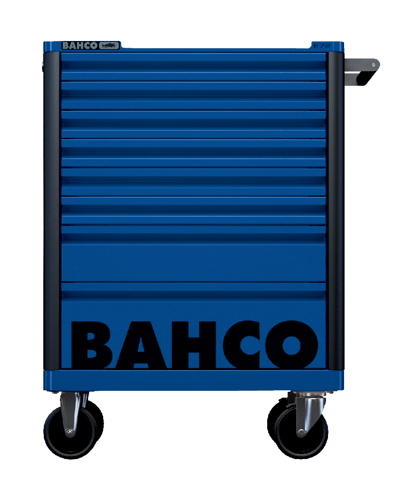 Bahco E72 takım arabası. 8 Çekmeceli takım arabası, koruyucu özel çekmece tamponlu