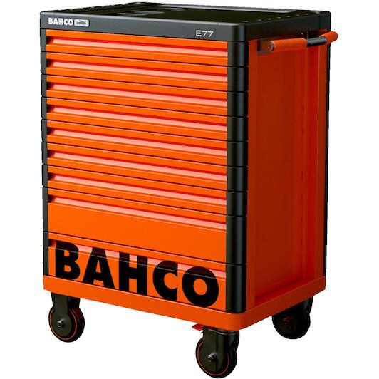 Bahco Yüksek kalite E77 takım arabası. 9 Çekmeceli takım arabası, koruyucu özel çekmece tamponlu