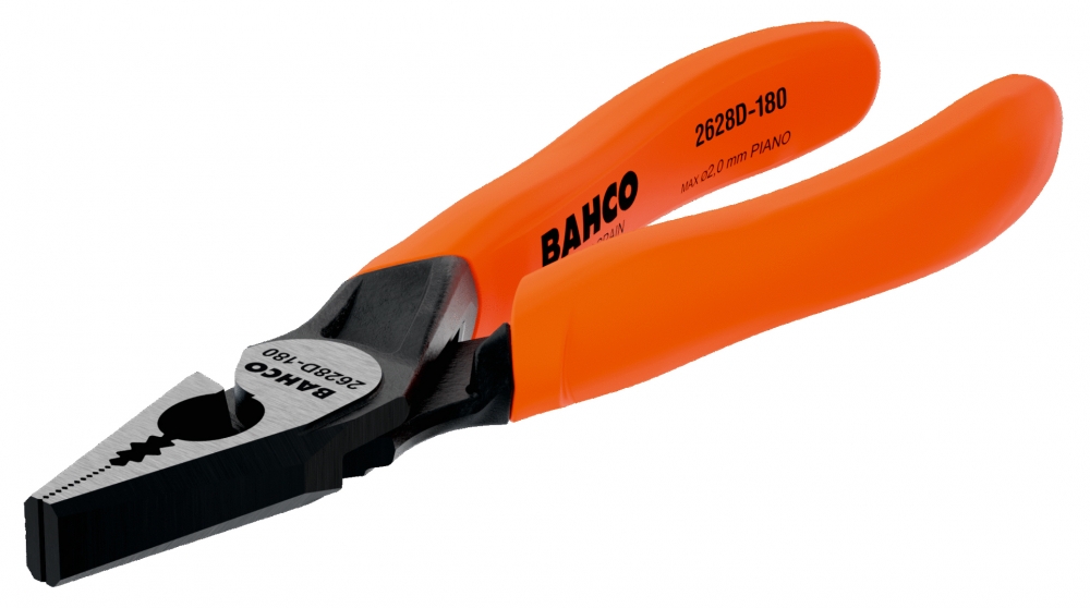 Bahco Tek Malzemeden Yapılmış Saplara Sahip Olan Fosfat Kaplamalı Kombine Penseler (180 mm)