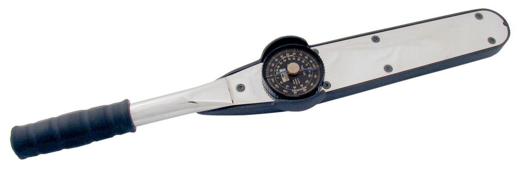 Bahco Kadran Ölçeği, Sabit Kare Tahrik Kafası ve Metal Saplı Mekanik Tork Anahtarı