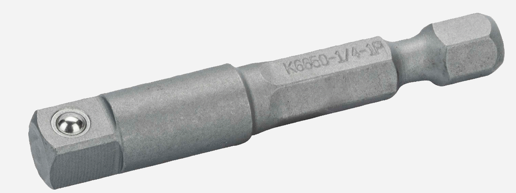 Kare 1/4” veya 3/8” için Altıgen 1/4” ile Lokma Adaptörü - 50 mm.