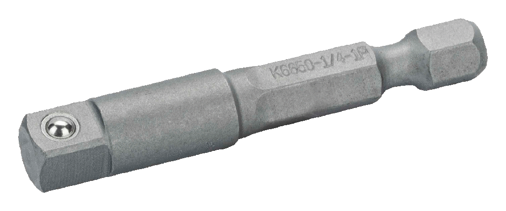 Bahco Kare 1/4” veya 3/8” için Altıgen 1/4” ile Lokma Adaptörü - 50 mm.