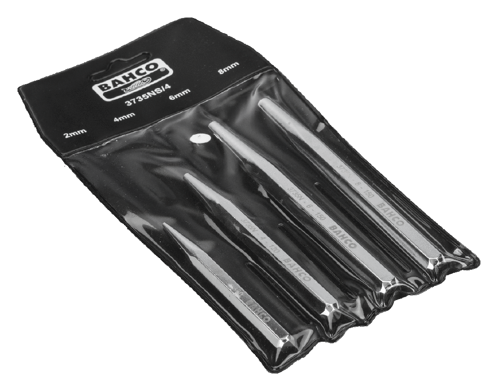 Bahco Altıgen Zımba Seti. ebat 2-4-6-8 mm