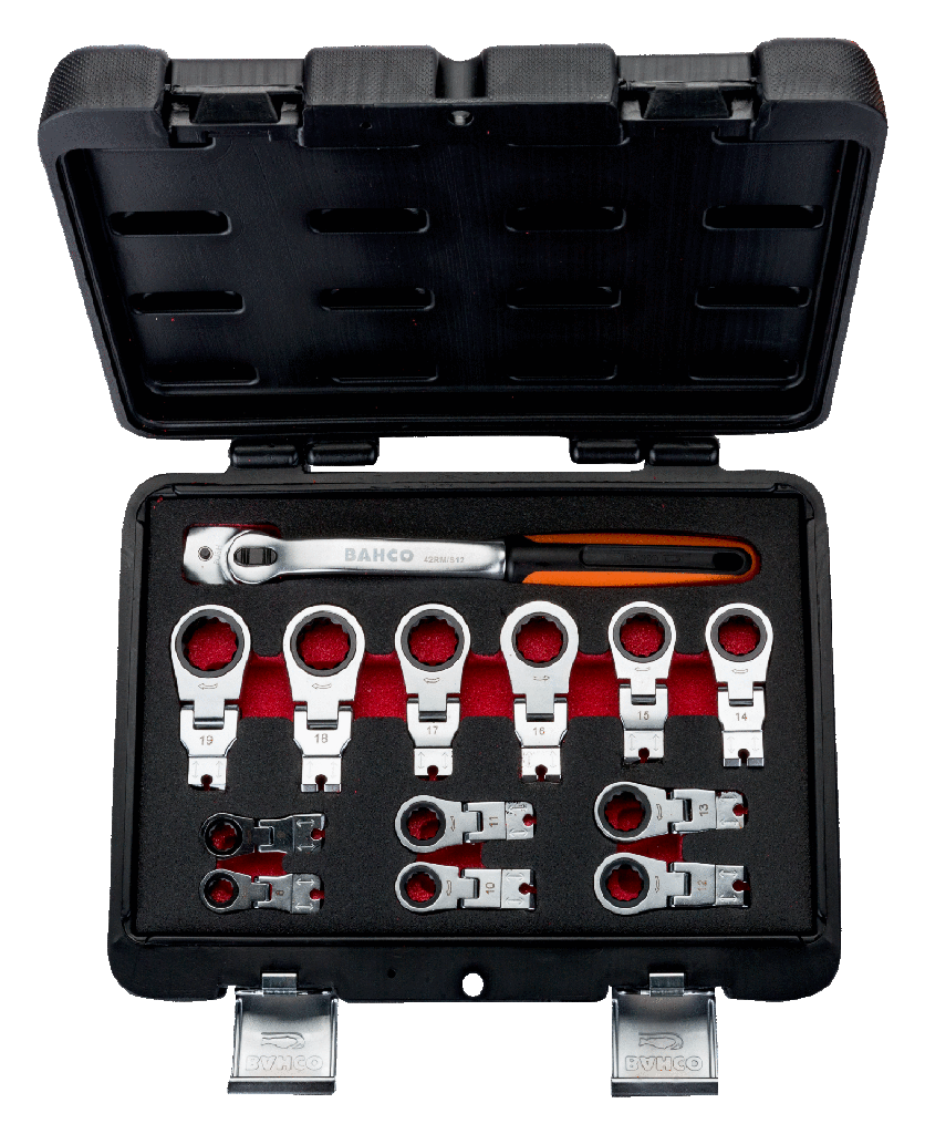 Bahco Cırcırlı Ayarlanabilir Yıldız Anahtar Seti