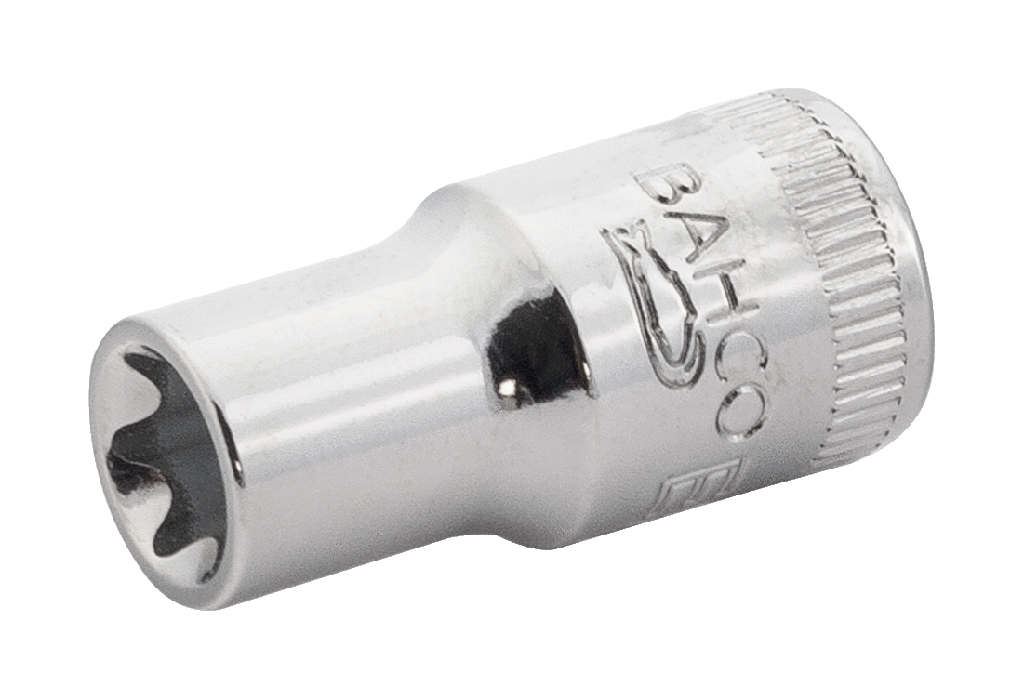 Bahco Torx lokmalar. 1/4'' kare şaft. TORX başlı vidalar için