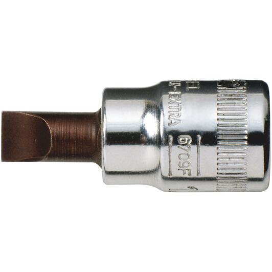 Bahco 1/4'' kare şaftlı lokma, düz vidalar için