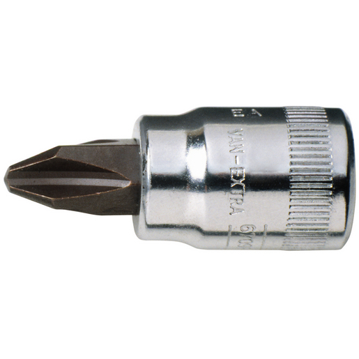1/4” kare şaft lokma, phillips vidalar için