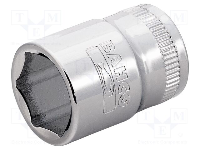 Bahco Standart lokmalar, 3/8'' kare şaft. Altıgen profil, metrik ölçü