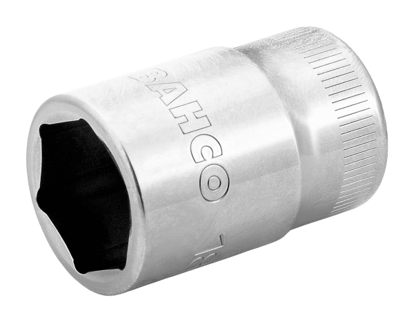 Bahco Standart lokma, 1/2" kare şaft. Altıgen profil, metrik ölçü