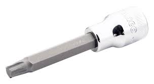 1/2" kare şaft uzun lokma, T50 TORX® vida için, 120 mm