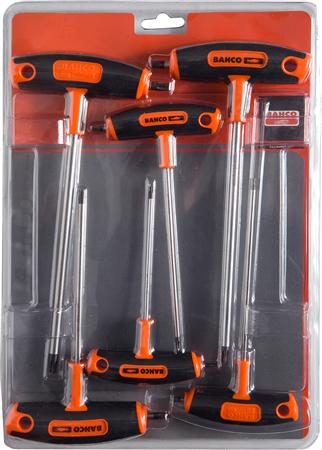 Bahco Altıgen T-saplı set: 6 parça. 3-4-5-6-8-9-10 mm