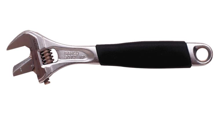 Bahco ERGO ™ Kauçuk Saplı Merkezi Somun Ayarlanabilir Anahtar, çift taraflı