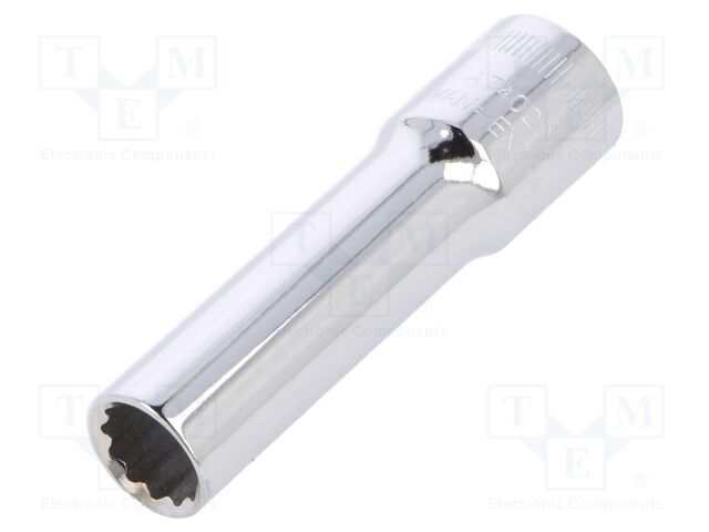 Bahco Lokma uzun seri, metrik 3/8” kare şaft. Çift altıgen, metrik ölçülerde