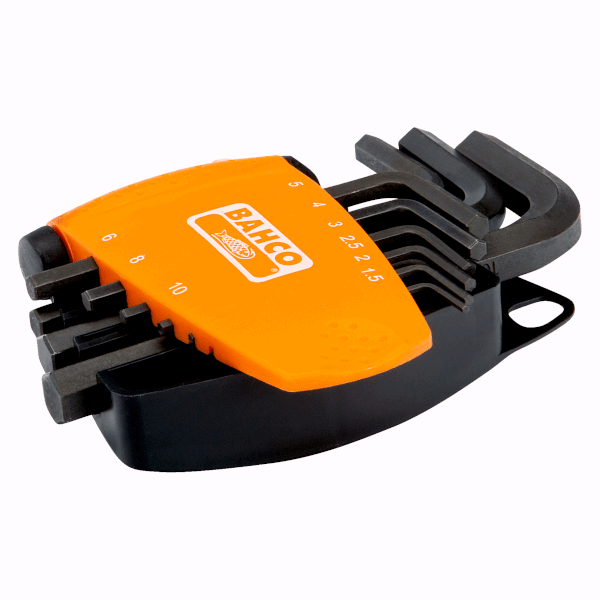 Altıgen allen set, siyah,9 parça