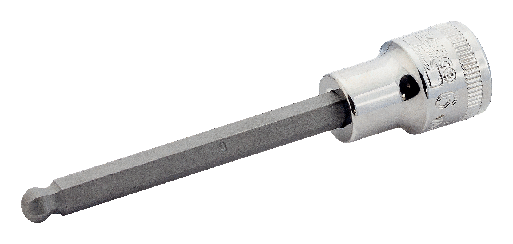 Altıgen vidalar için top başlı lokma, 3/8"