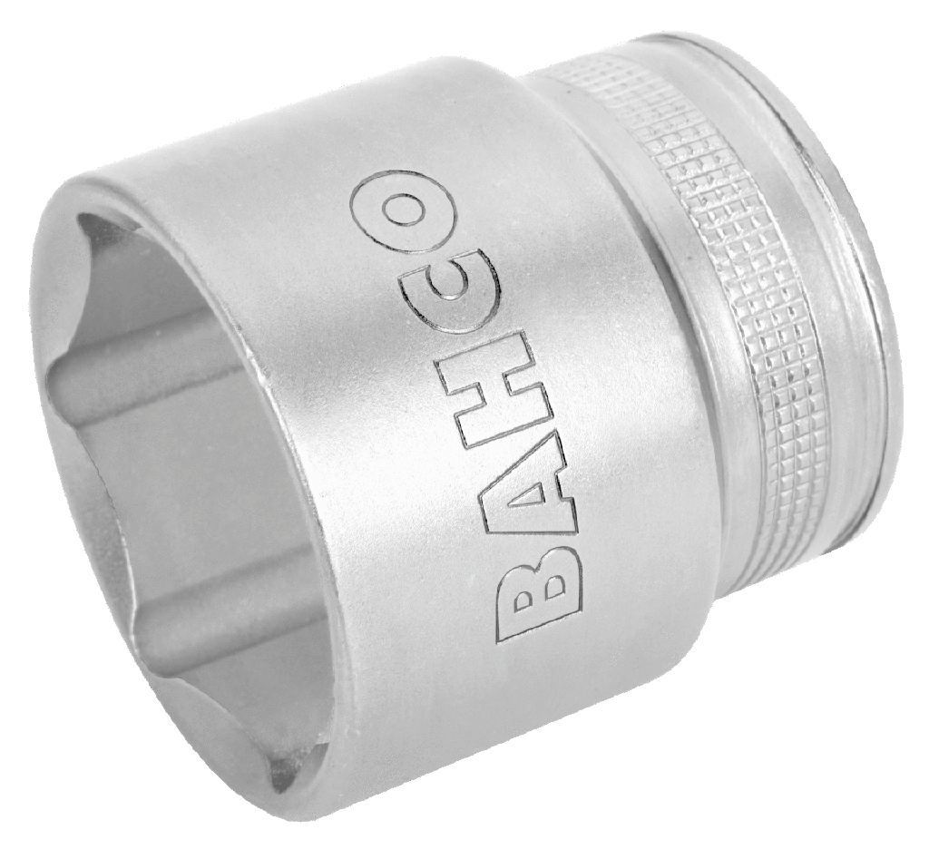 Bahco Standart lokma, 1/2" kare şaft. Altıgen profil, metrik ölçü