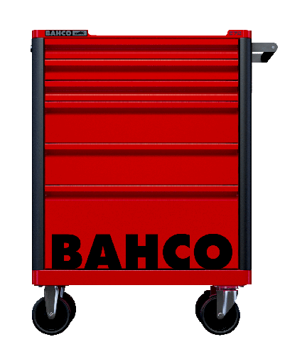 [1472K6RED] Bahco E72 takım arabası. 6 Çekmeceli takım arabası, koruyucu özel çekmece tamponlu
