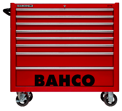 [1475KXL8RED] Bahco Klasik C75 takım arabası. 8 Çekmeceli takım arabası
