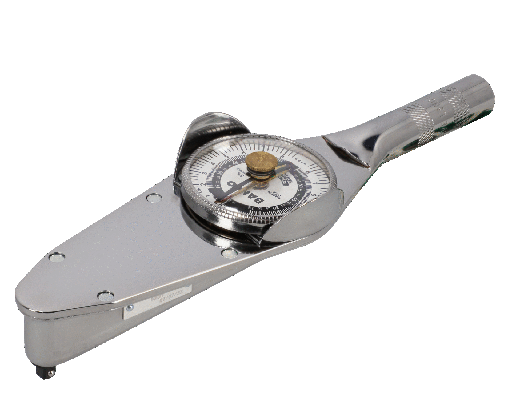 [7454-17] Bahco Kadran Ölçeği, Sabit Kare Tahrik Kafası ve Metal Saplı Mekanik Tork Anahtarı