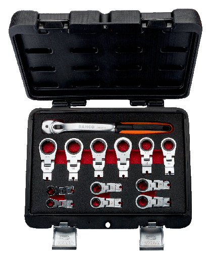 [42RM/S12] Bahco Cırcırlı Ayarlanabilir Yıldız Anahtar Seti