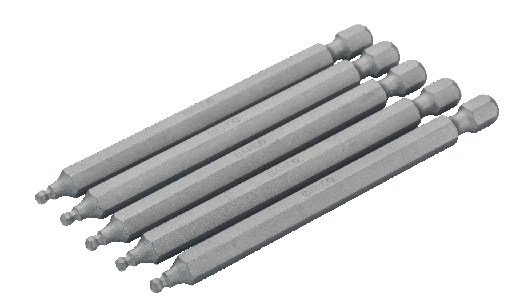 [59S/H8BALL-2P] Standart Tornavida Bits Altıgen Yuvarlak Başlı Metrik - 89 mm