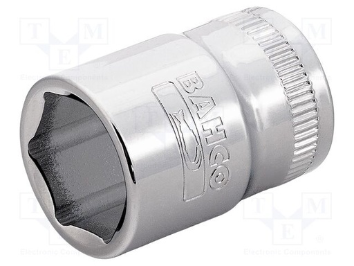 [7400SM-12] Standart lokmalar, 3/8'' kare şaft. Altıgen profil, metrik ölçü