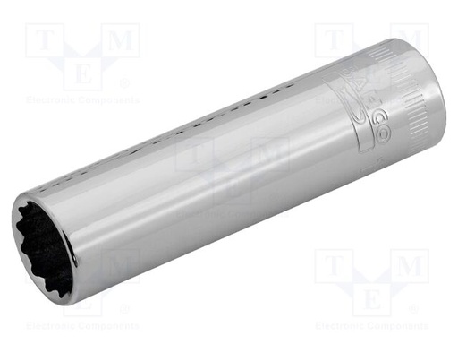 [A7402DM-11] Lokma uzun seri, metrik 3/8” kare şaft. Çift altıgen, metrik ölçülerde