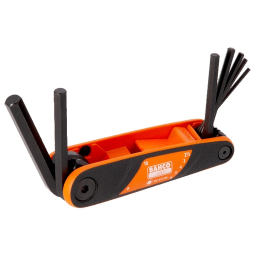 [BE-9777B] Bahco Cep tipi allen seti,altıgen,7 parça