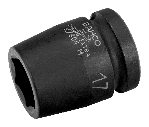 [K7801M-17] Bahco Altıgen lokma, 1/2”