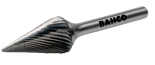 [M1022M06] Bahco 9.5 mm x 16 mm - Ø21 Sivri Burunlu Konik Başlı Karbür Döner Çapaklar 6 mm