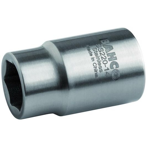 [SS210-10] Paslanmaz Çelik 1/4'' Lokma Metrik Altıgen
